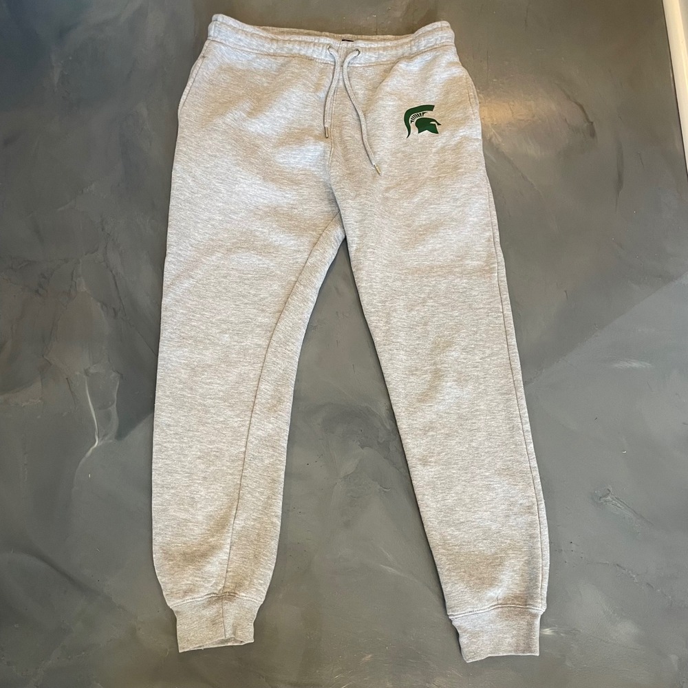 Pennant‎ Michigan State Jogger Sweatpants Mens Size M Grey Spartan Athletic
